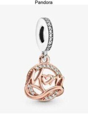 PANDORA Two-tone Mom Dangle Charm